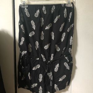 Black and White Pineapple Romper